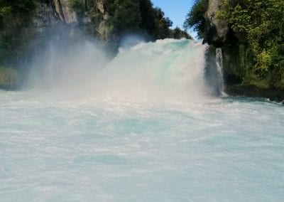 Mist rising from Huka Falls